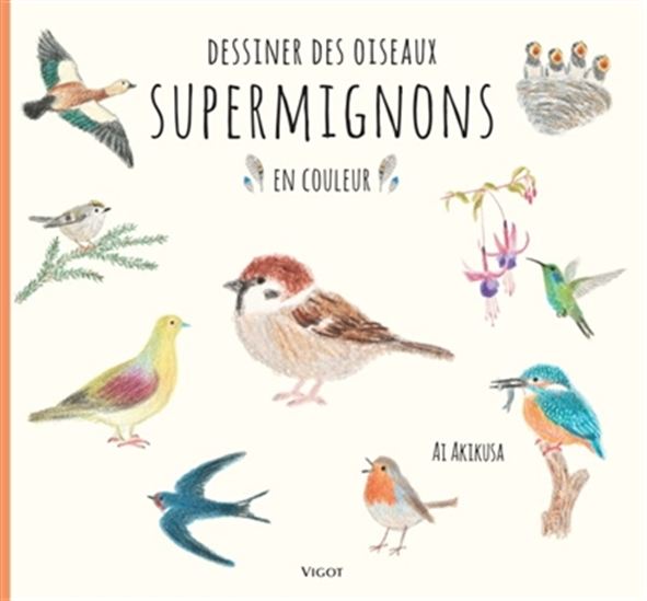 Dessiner des oiseaux supermignons en couleur - AI AKIKUSA