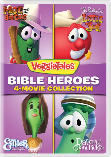 VeggieTales: Bible Heroes - 4-Movie Collection (Moe and the Big Exit / The Ballad of Little Joe / Esther - The Girl Who Became Queen / Dave and the Giant Pickle) - VEGGIETALES