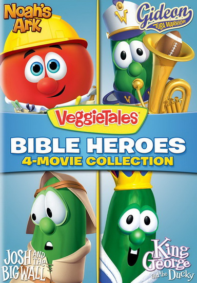 VeggieTales: Bible Heroes - 4-Movie Collection (Noah's Ark / Gideon Tuba Warrior / Josh and the Big Wall / King George and the Ducky) - VEGGIETALES