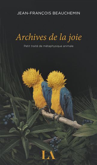 Archives de la joie : petit traité de métaphysique animale - JEAN-FRANÇOIS BEAUCHEMIN