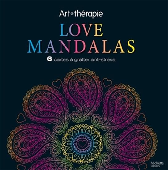 Love mandalas : 6 cartes à gratter - LIDIA KOSTANEK