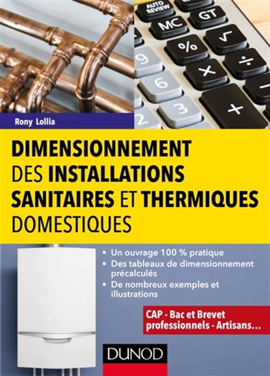 Dimensionnement des installations sanitaires et thermiques domestiques - RONY LOLLIA