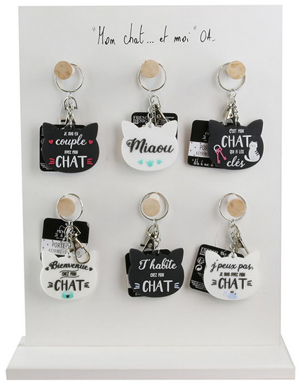 Porte Cles Citation Chat 6as Books Renaud Bray