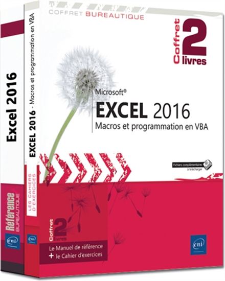 Excel 2016 : macros et programmation en VBA : le manuel de référence + le cahier d&#39;exercices Cof. - PIERRE RIGOLLET