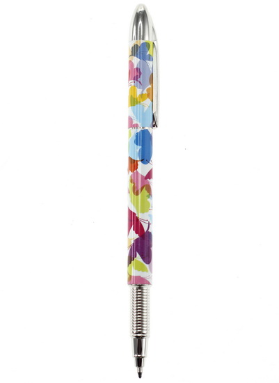 Stylo bille à motif encre bleue 6AS