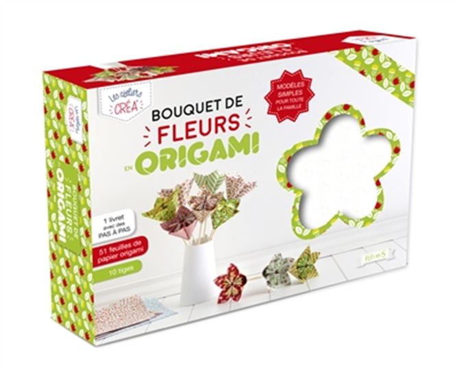 Bouquet de fleurs origamis Cof. - COLLECTIF