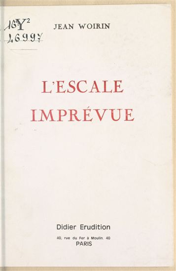 L'escale imprévue - JEAN WOIRIN
