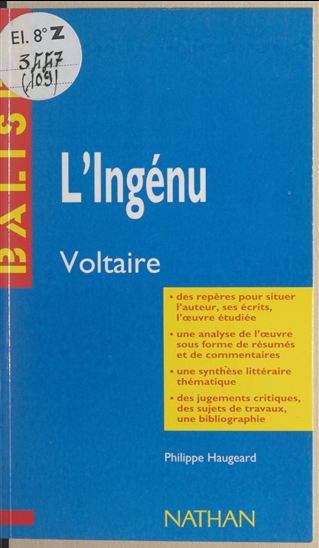 L'ingénu - PHILIPPE HAUGEARD
