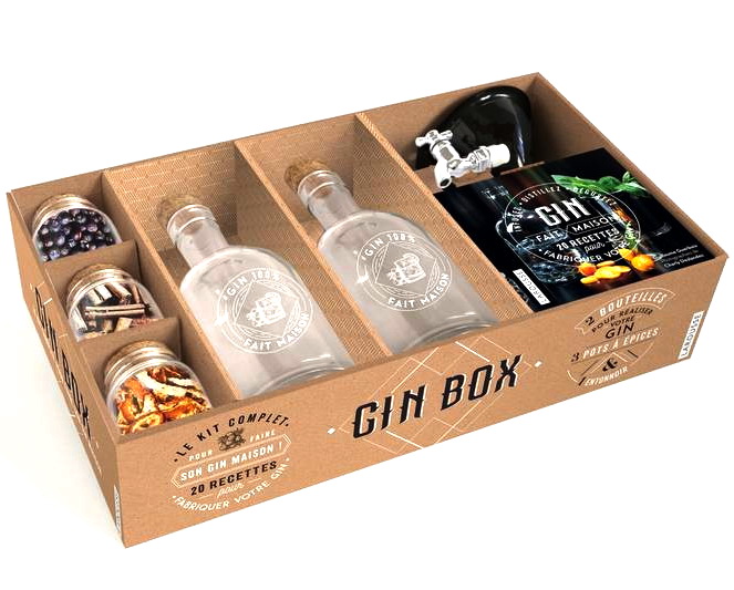 Gin box : gin fait maison : infusez, distillez, dégustez, 20 recettes pour fabriquer votre gin Cof. - GUILLAUME GUERBOIS