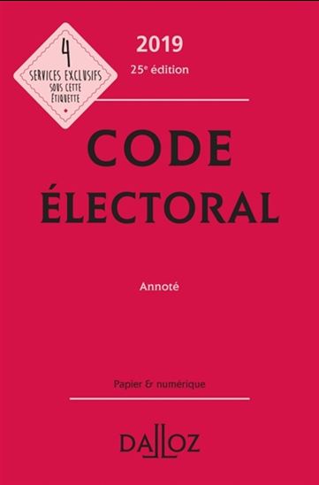 Code électoral 2019 - COLLECTIF
