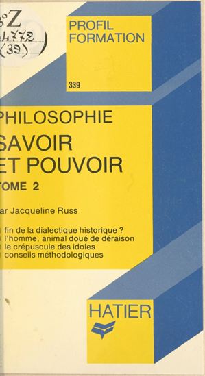 Savoir et pouvoir (2) - JACQUELINE RUSS