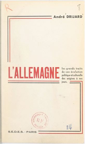 L'Allemagne - ANDRÉ DRIJARD