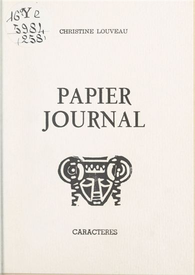 Papier journal - CHRISTINE LOUVEAU