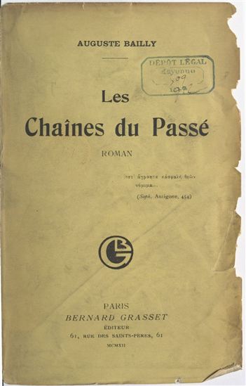 Les chaînes du passé - AUGUSTE BAILLY
