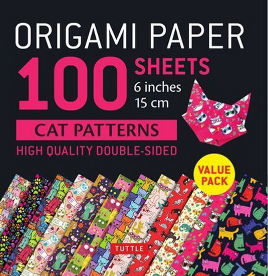 Origami Paper 100 sheets Cat Patterns 6" (15 cm) - COLLECTIF
