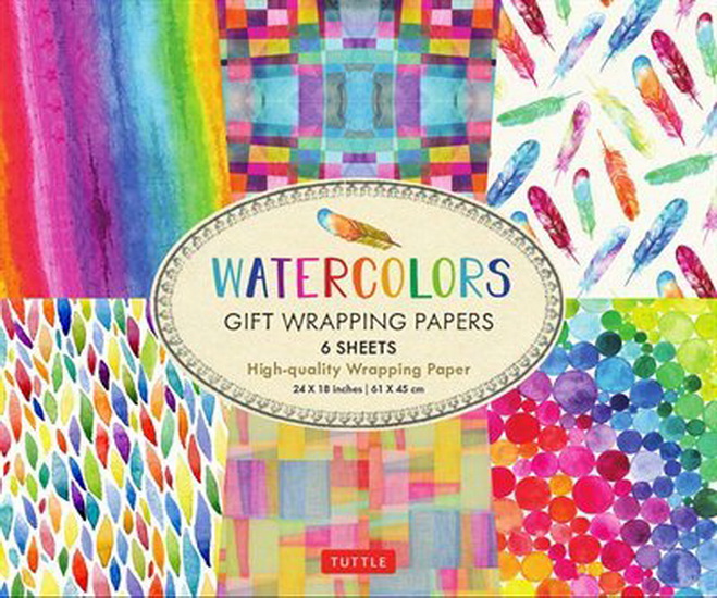 Watercolors Gift Wrapping Papers - COLLECTIF
