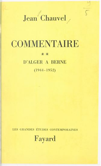 Commentaire (2) - JEAN CHAUVEL