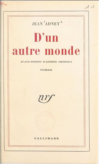 D'un autre monde - JEAN ADNET