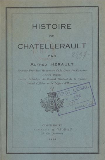 Histoire de Chatellerault - ALFRED HÉRAULT