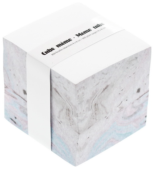 Cube mémo Marbre 800 feuilles