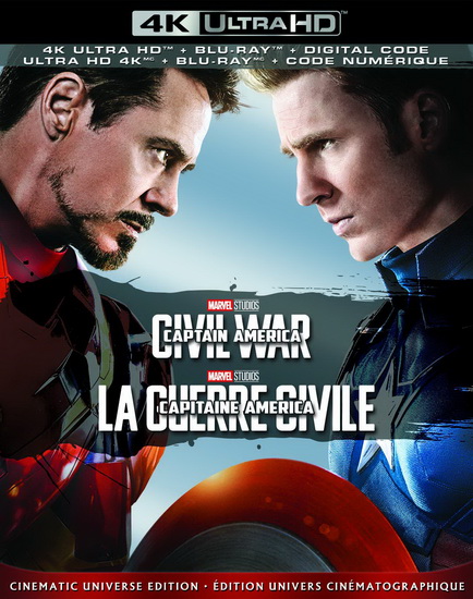 Captain America: Civil War (Capitaine America: la guerre civile) (4K+Blu-Ray) - RUSSO ANTHONY - RUSSO JOE