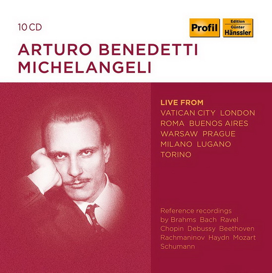 Michelangeli: Live From Vatican City, London, Roma, Buenos Aires, Warsaw, Prague, Milano, Lugano, Torino (10CD) - COMPILATION PIANO