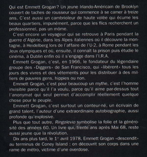 EMMETT GROGAN - Ringolevio - Biographie générale - LIVRES - Renaud-Bray.com - Livres + cadeaux ...