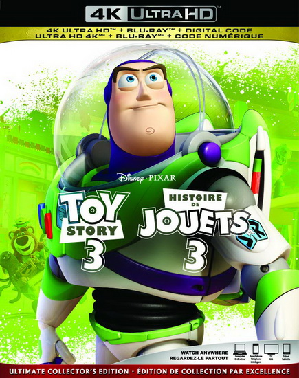 Toy Story 3 (Histoire de jouets 3) (Ultimate Collector's Edition) (4K+Blu-Ray+Digital Copy) - UNKRICH LEE