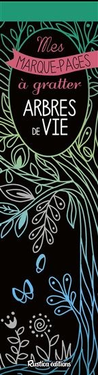 Mes marque-pages à gratter : arbres de vie - MARICA ZOTTINO