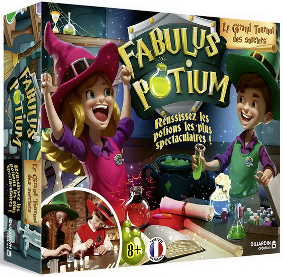 Fabulus Potium - la Recharge - jeu scientifique - créer tes potions avec  les ingrédients les plus rares - A jouer en famille ou entre amis - Dès 8  ans : : Jouets