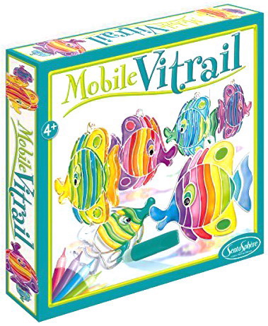 Mobile Vitrail Poissons