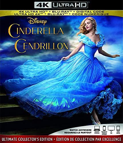 Cinderella (Live Action) (Cendrillon) (4K+Blu-Ray) - BRANAGH KENNETH