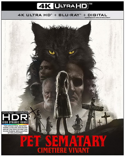 Pet Sematary (2019) (Cimetière Vivant) (4K+Blu-Ray) - DENNIS KEVIN WIDMYER KOLSCH