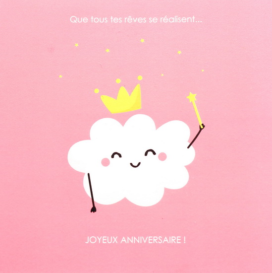 Joyeux Anniversaire Nuage Avec Couronne Cadeaux Renaud Bray Com Livres Cadeaux Jeux