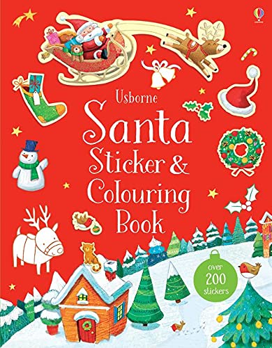 SANTA STICKER AND COLOURING BOOK - SAM TAPLIN