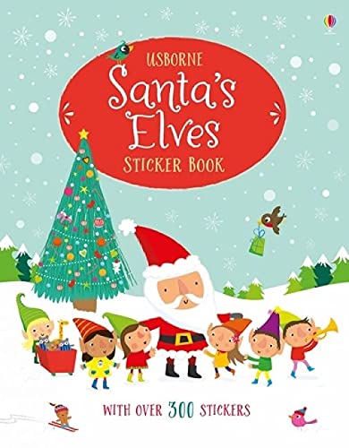SANTAS ELVES STICKER BOOK - FIONA WATT