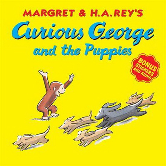 Curious George and the Puppies (with bonus stickers and audio) - H A REY