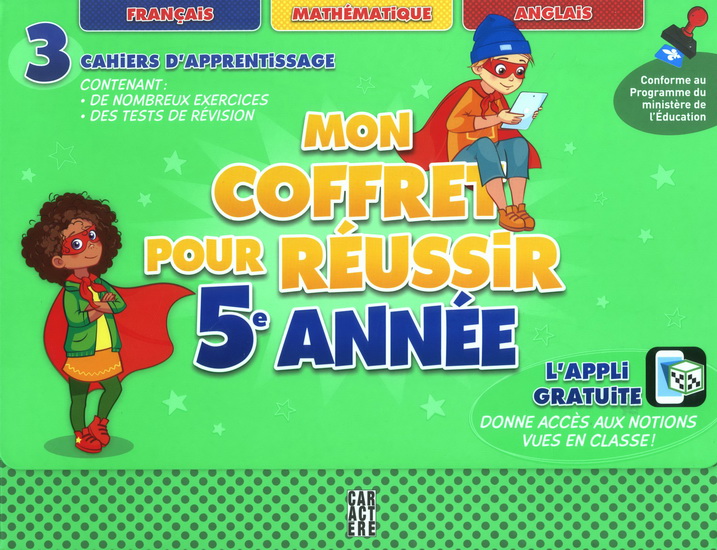 Mon coffret pour réussir : 5e année - COLLECTIF