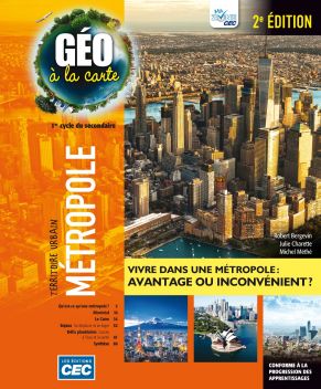 Géo à la carte : 2e secondaire : ensemble B (incluant les exercices interactifs), version papier + accès étudiants web 1 an 2e éd. - COLLECTIF