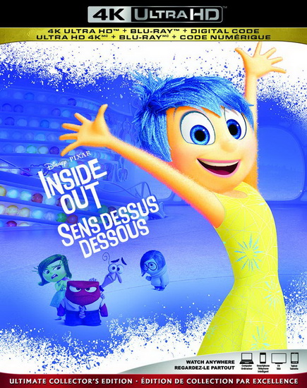 Inside Out (Sans dessus dessous) (4K+Blu-Ray) - DOCTER PETE