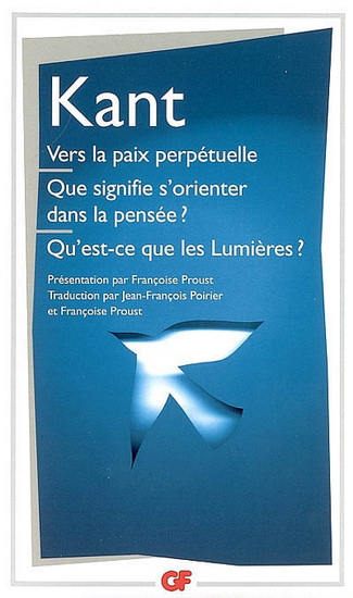 Vers la paix perpétuelle/Que signifie... - EMMANUEL KANT