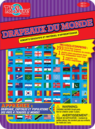 Aimants éducatifs Drapeaux du monde