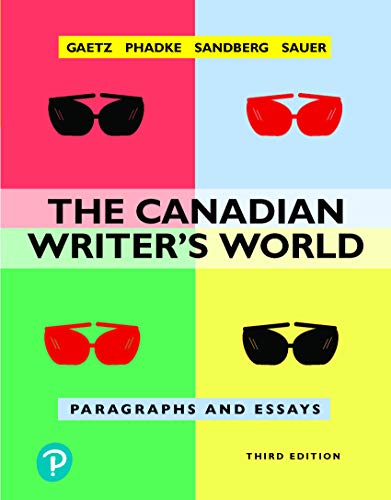 The Canadian Writer&#39;s World: Paragraphs & Essays Plus MyLab Writing with Pearson eText -- Access Card Package 3rd ed. - LYNNE GAETZ & AL