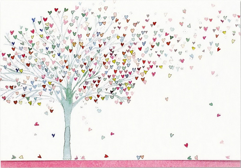 Boîte de cartes Arbre de coeurs (14)