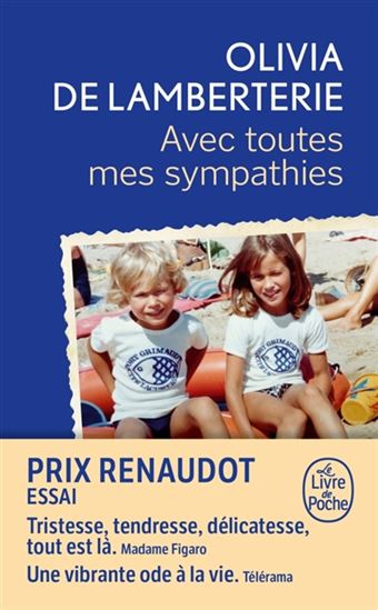 Avec toutes mes sympathies - OLIVIA DE LAMBERTERIE