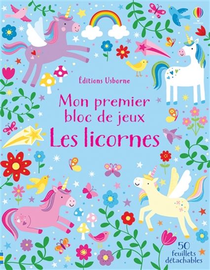 Mon premier bloc de jeu : les licornes - KIRSTEEN ROBSON