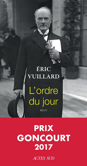 L&#39;Ordre du jour : récit (CD MP3) - ERIC VUILLARD