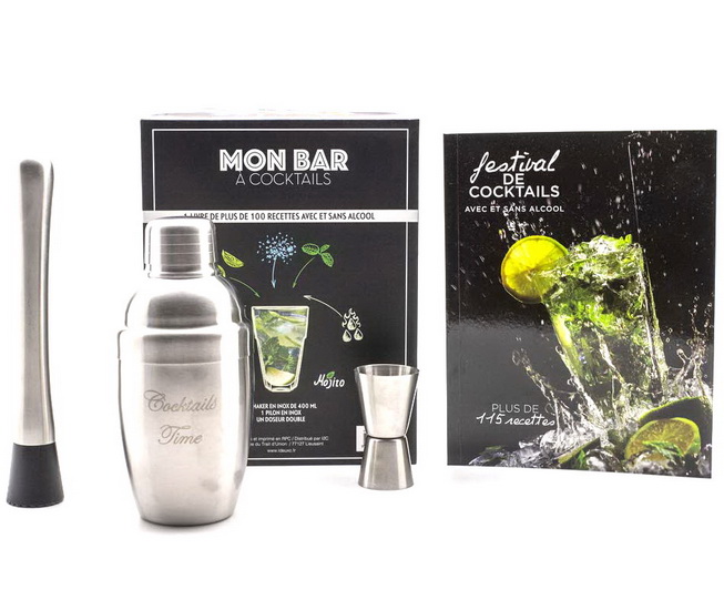 Mon bar à cocktails avec et sans alcool Cof. N. éd. - COLLECTIF