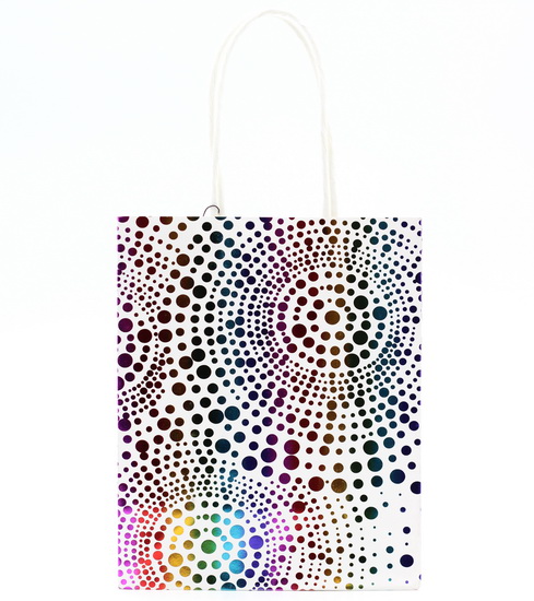 Sac petit kraft Points multicolores