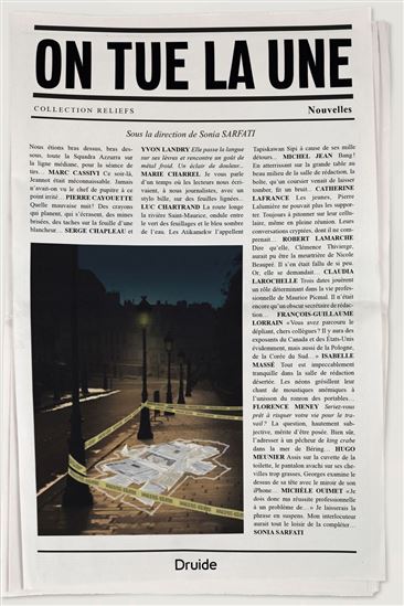 On tue la une - COLLECTIF